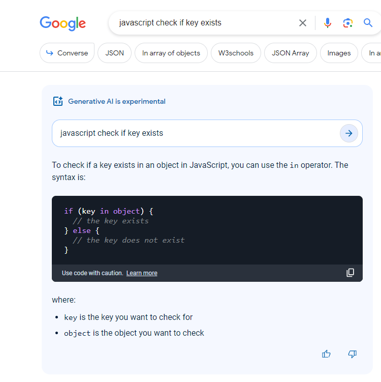 Code Tips Google AI